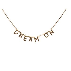 India Hicks Gold Tone "Dream On" Charm Statement Necklace 15-18" Designer EUC